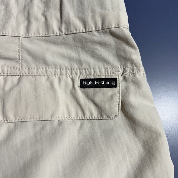 HUK Shorts Men's XXXL 3XL Rogue Quick Drying Performance Fishing Beige Cream - Picture 9 of 12